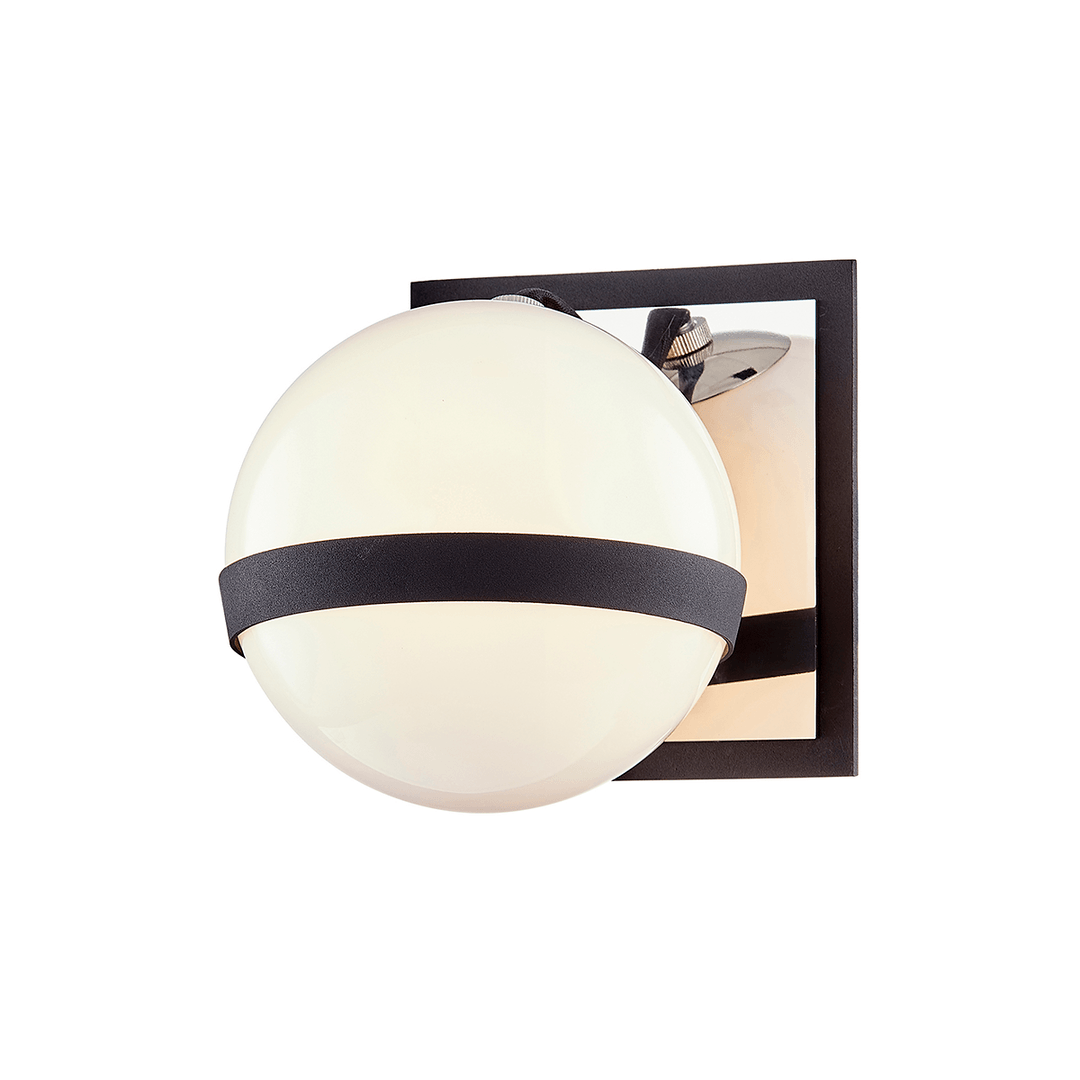 Steel with Frosted Glass Shade Wall Sconce - LV LIGHTING