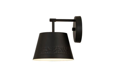 Steel with Dot Dented Shade Wall Sconce - LV LIGHTING