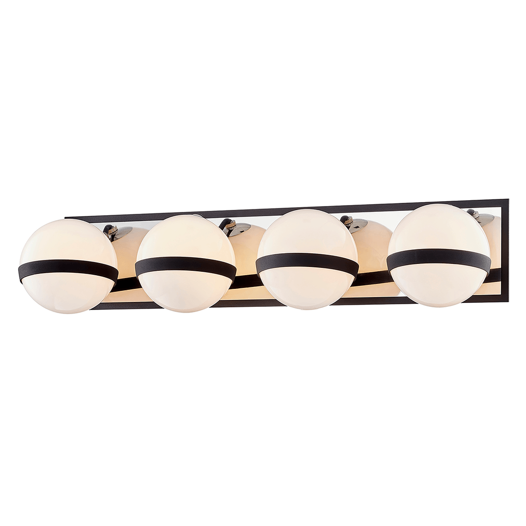 Steel with Frosted Glass Globe Vanity Light - LV LIGHTING