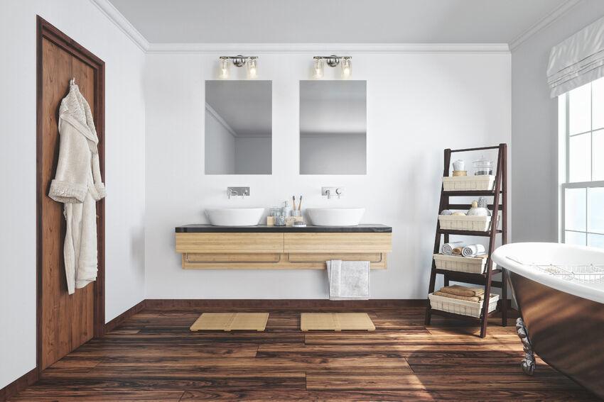 Steel with Clear Glass Shade Vanity Light - LV LIGHTING