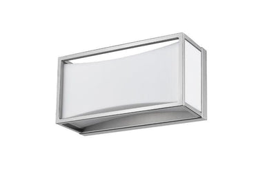 Steel with Frosted White Glass Shade Boxed Vanity Light - LV LIGHTING