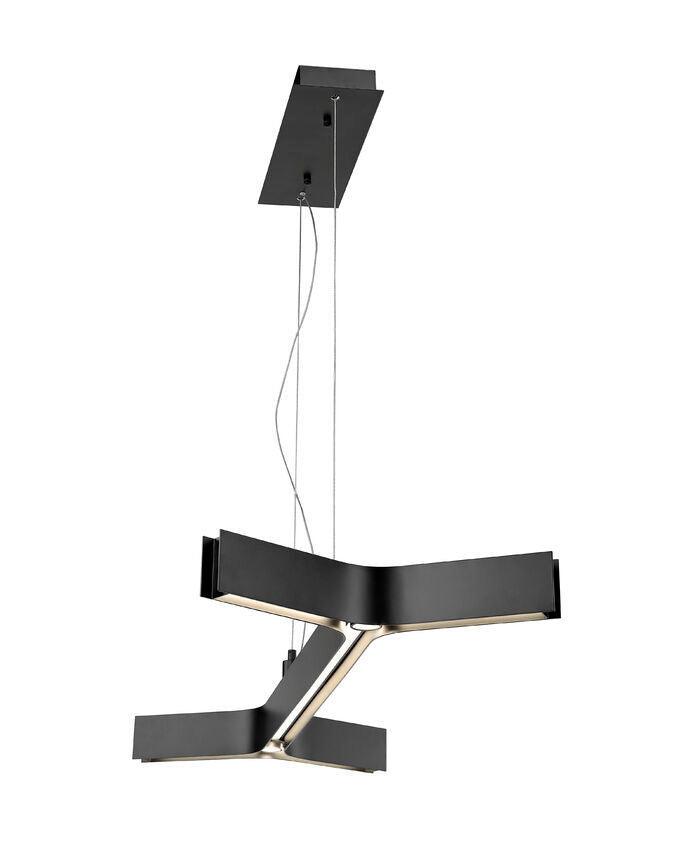 LED Matte Black Linear Design Pendant - LV LIGHTING