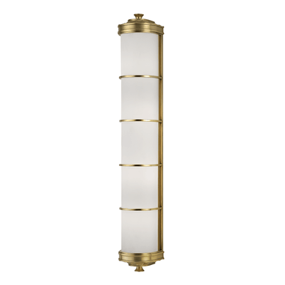 Steel with Frosted Glass Shade Wall Sconce - LV LIGHTING