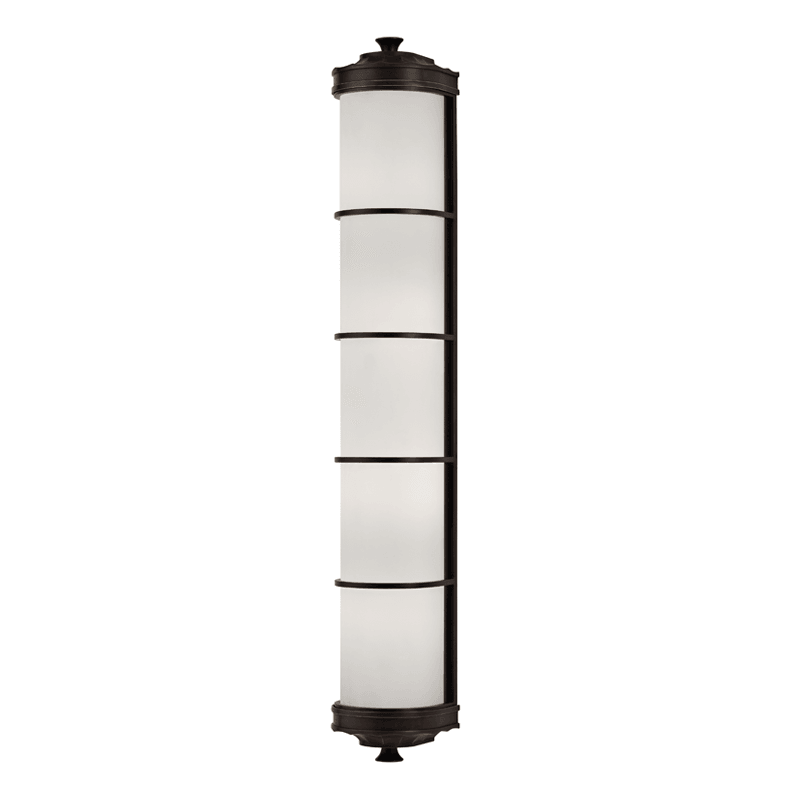 Steel with Frosted Glass Shade Wall Sconce - LV LIGHTING