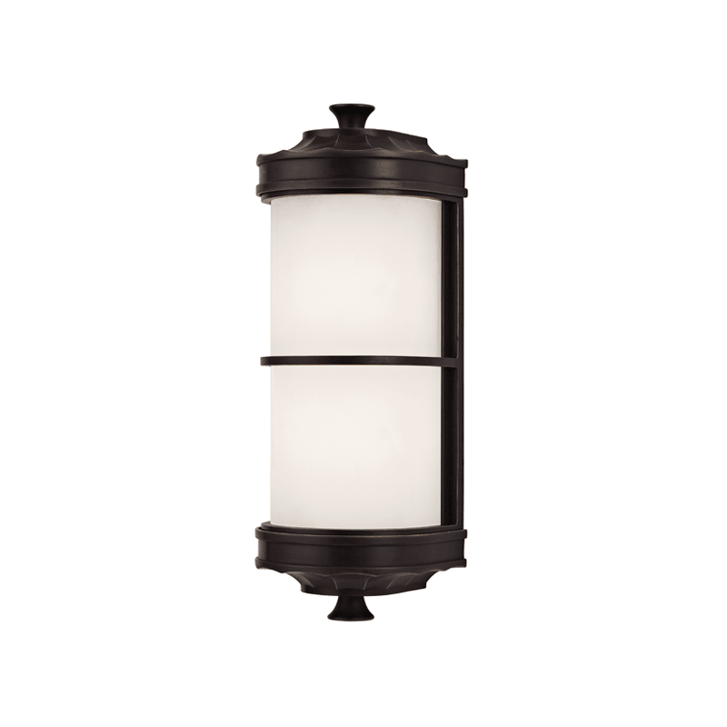 Steel with Frosted Glass Shade Wall Sconce - LV LIGHTING