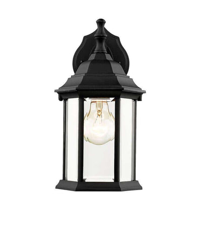 Aluminum with Glass Shade Traditional Style Outdoor Wall Light - LV LIGHTING