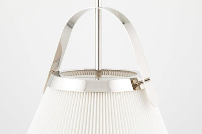 Steel with Folded Fabric Shade Wall Sconce - LV LIGHTING