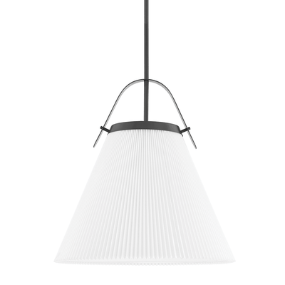 Steel with Folded Fabric Shade Chandelier - LV LIGHTING