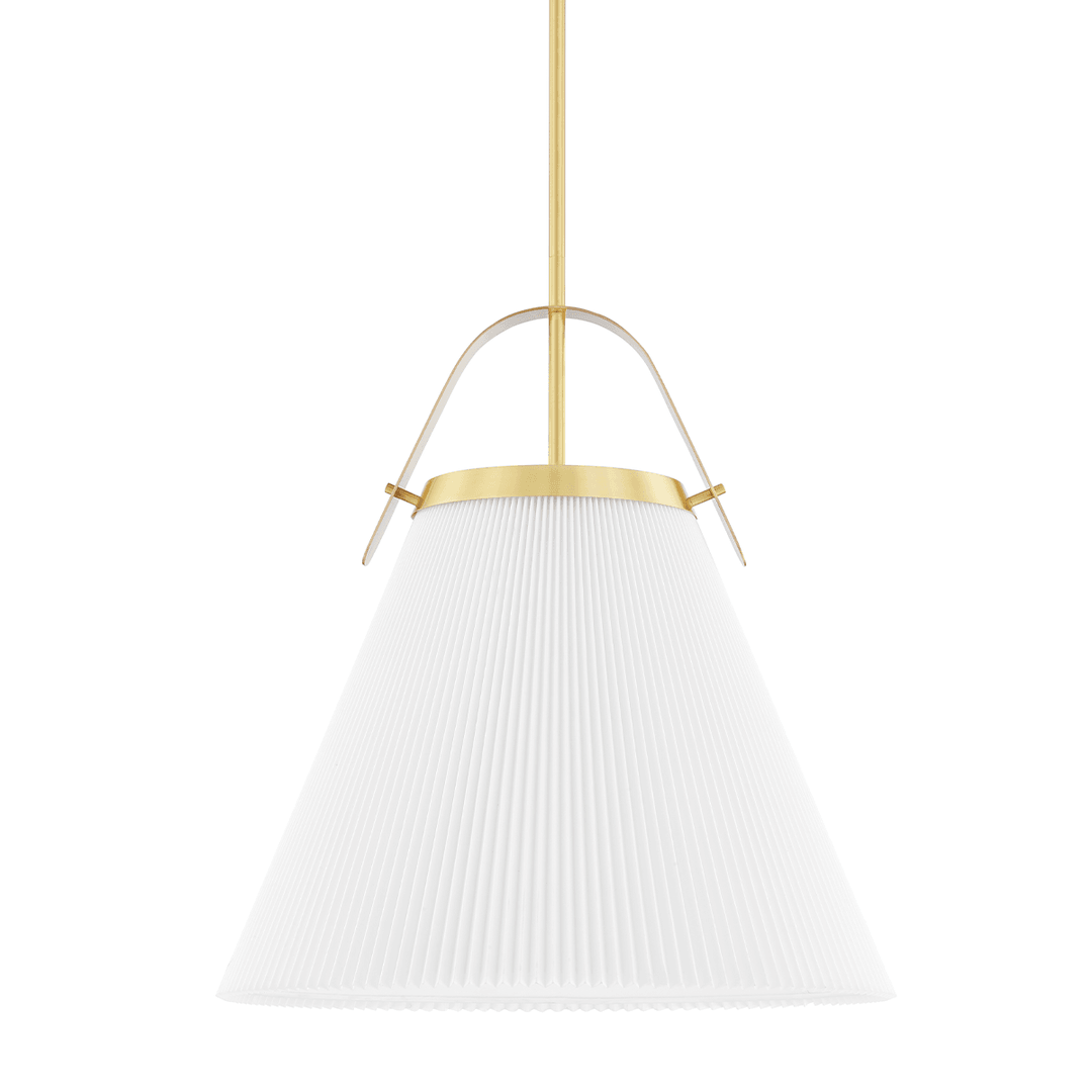Steel with Folded Fabric Shade Chandelier - LV LIGHTING