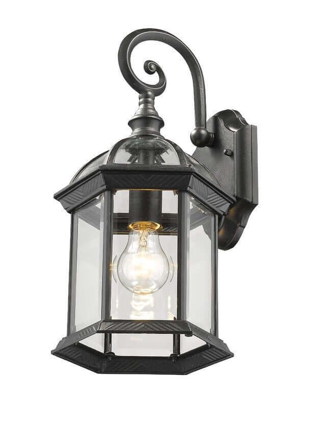 Aluminum with Glass Shade Classic Outdoor Wall Light - LV LIGHTING
