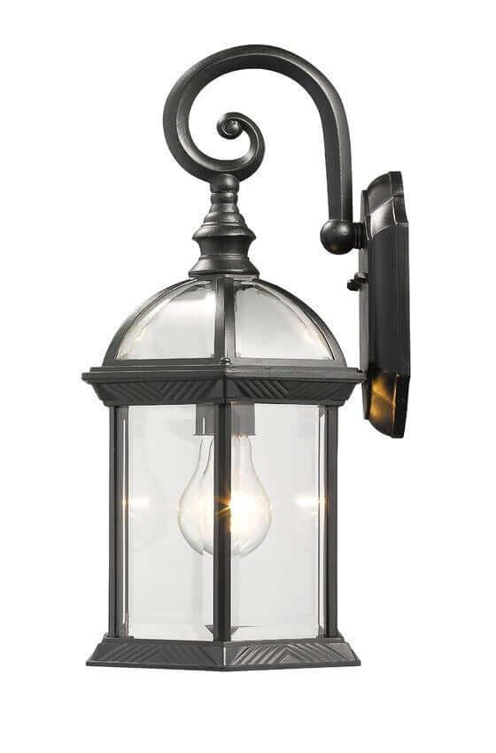 Aluminum with Glass Shade Classic Outdoor Wall Light - LV LIGHTING
