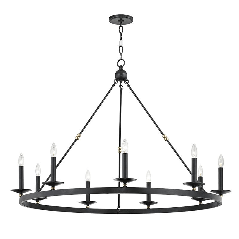 Steel Round Candle Light Chandelier - LV LIGHTING