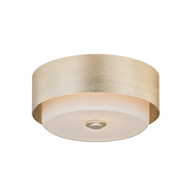 Steel with Frosted Glass Shade Round Flush Mount - LV LIGHTING