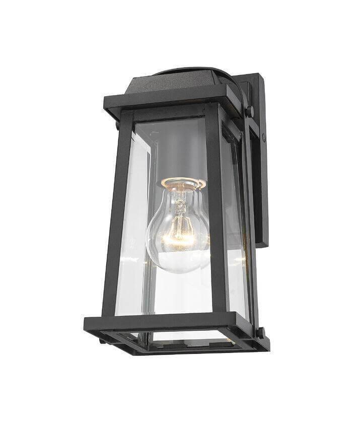 Aluminum with Clear Glass Shade Classic Lantern Style Outdoor Wall Light - LV LIGHTING