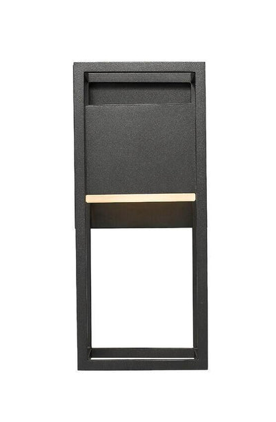 LED Black Square Caged Outdoor Wall light - LV LIGHTING