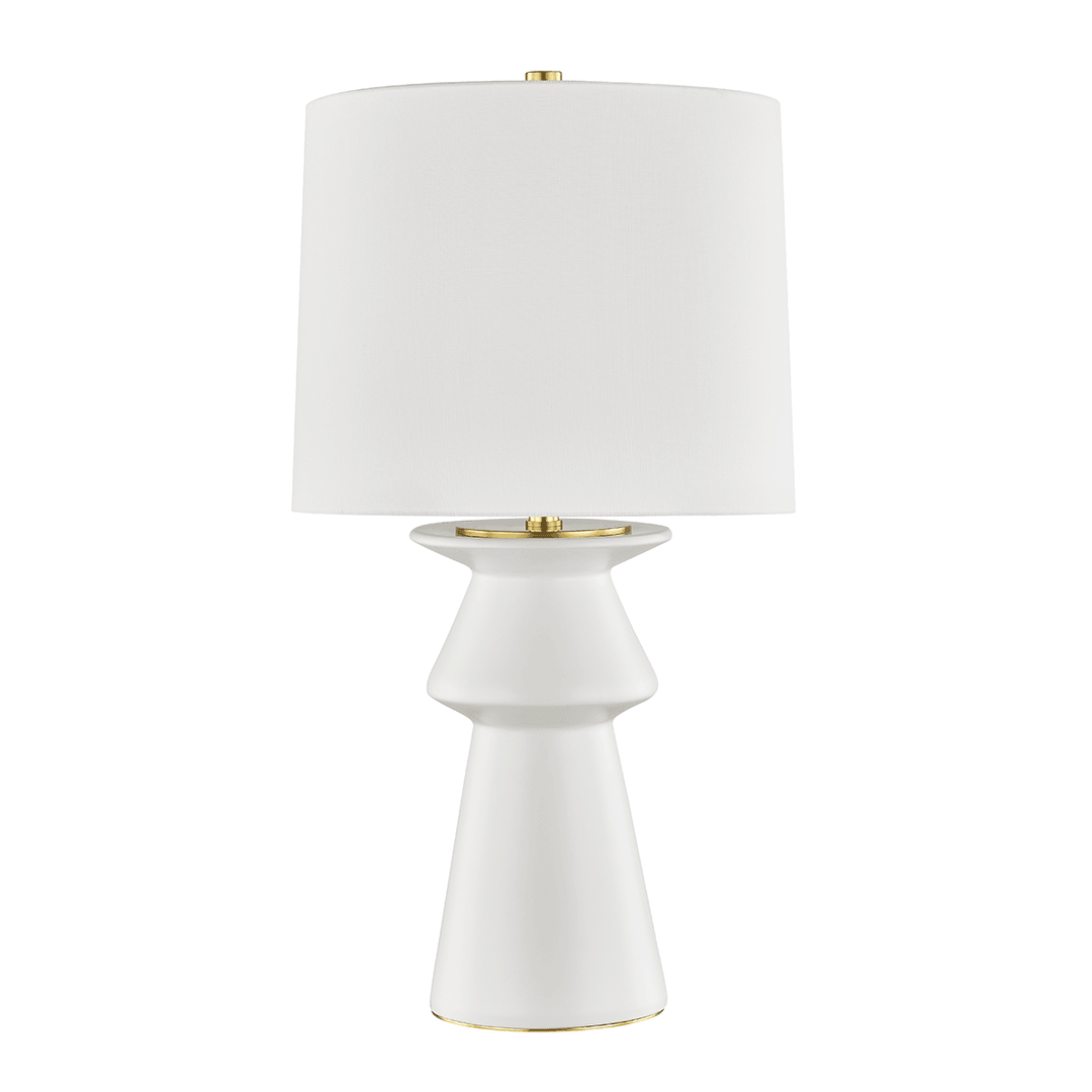 Brass with Fabric Drum Shade Table Lamp - LV LIGHTING