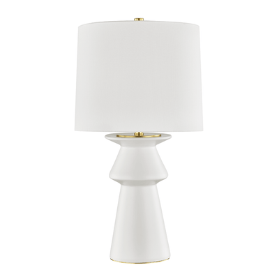 Brass with Fabric Drum Shade Table Lamp - LV LIGHTING