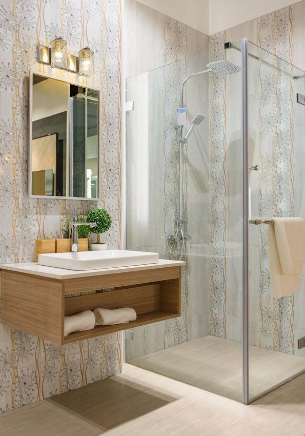 Steel with Seedy Glass Vanity Light - LV LIGHTING