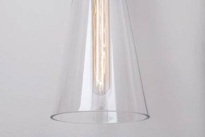 Steel with Clear Glass Shade Wall Sconce - LV LIGHTING