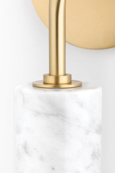 Steel with Marble Wall Sconce - LV LIGHTING