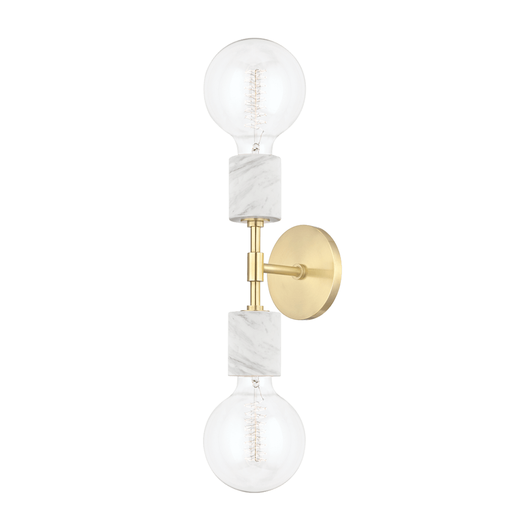 Steel with Marble Wall Sconce - LV LIGHTING