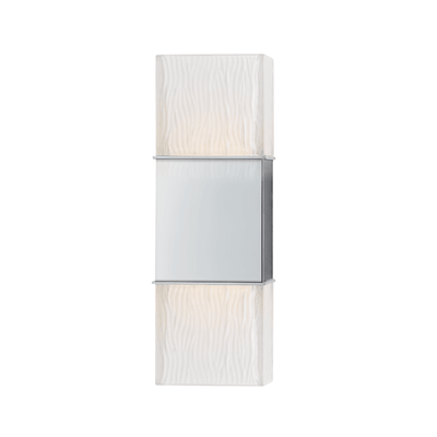Steel with Textured Glass Shade Wall Sconce - LV LIGHTING