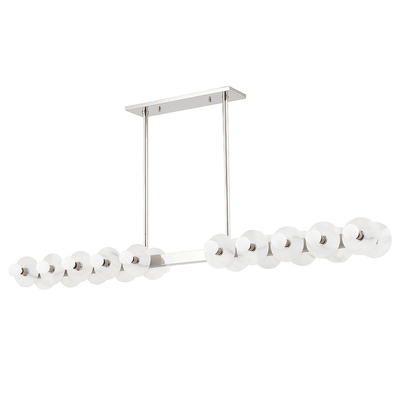 Steel with Spanish Alabaster Plate Linear Pendant - LV LIGHTING