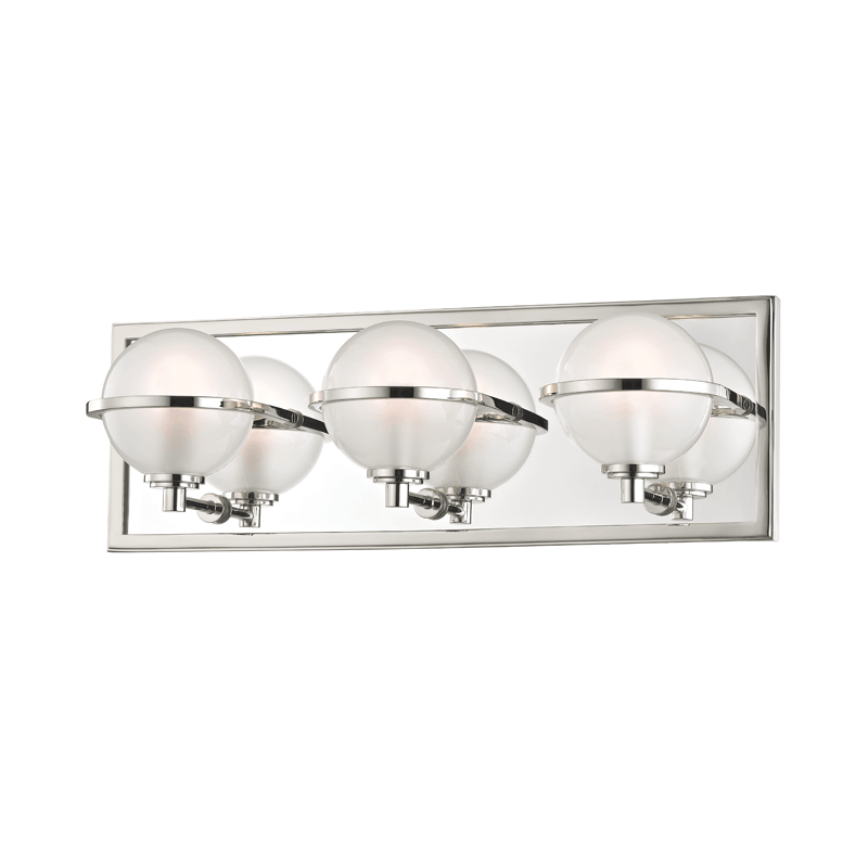 Steel Frame with Frosted Glass Shade Vanity Light - LV LIGHTING