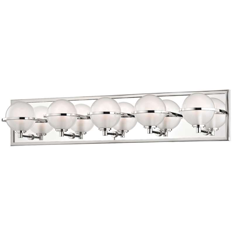 Steel Frame with Frosted Glass Shade Vanity Light - LV LIGHTING