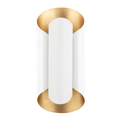 Steel with Folded Cylindrical Shade Wall Sconce - LV LIGHTING