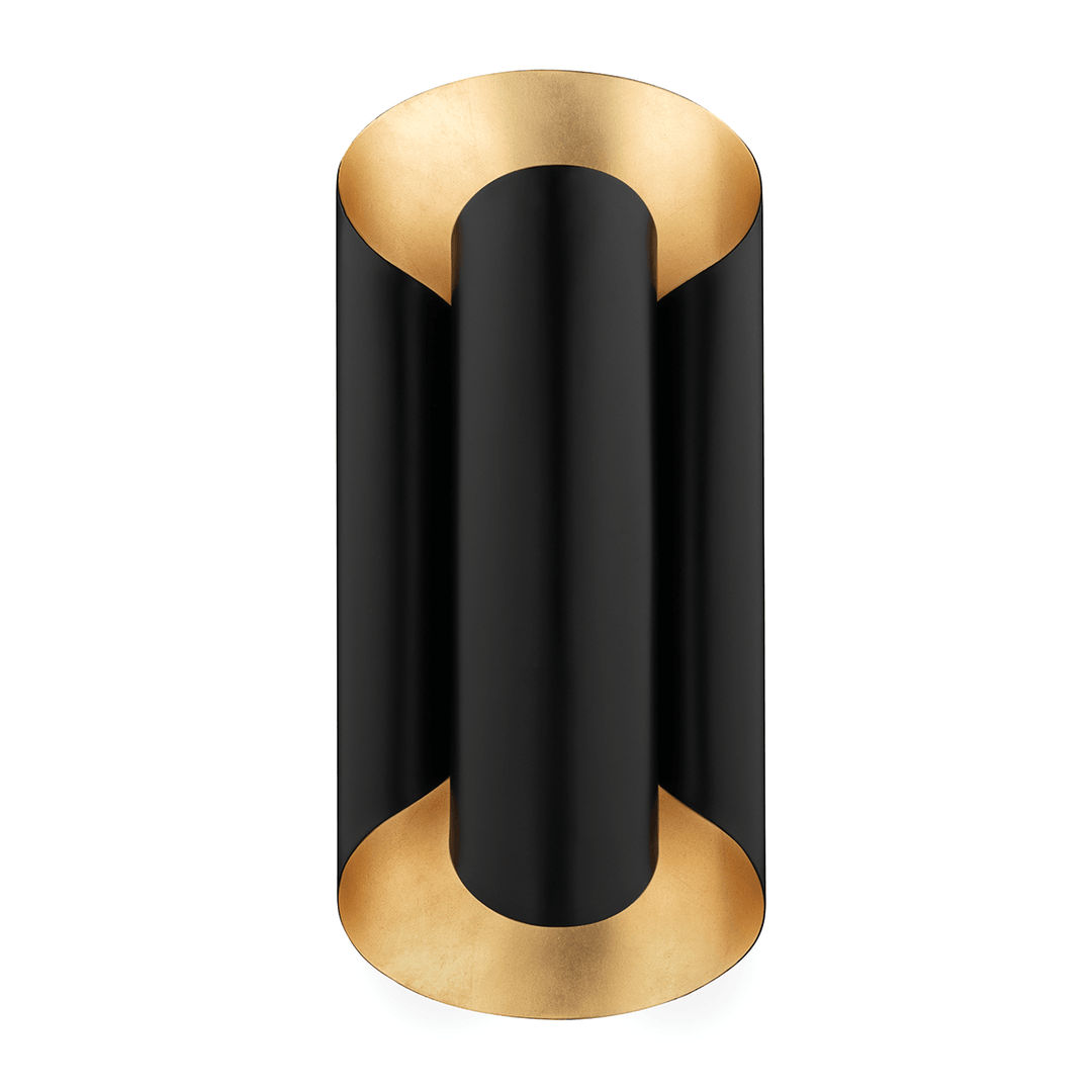 Steel with Folded Cylindrical Shade Wall Sconce - LV LIGHTING