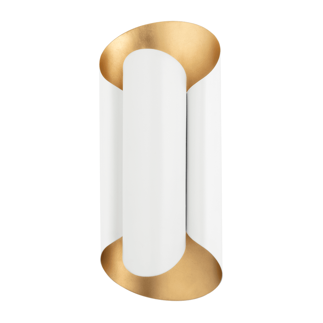 Steel with Folded Cylindrical Shade Wall Sconce - LV LIGHTING