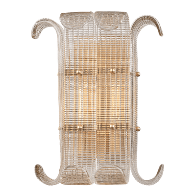 Steel with Light Bronze Bent Glass Shade Wall Sconce - LV LIGHTING