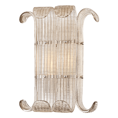 Steel with Light Bronze Bent Glass Shade Wall Sconce - LV LIGHTING