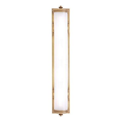 Steel with Frosted Cylindrical Glass Shade Wall Sconce - LV LIGHTING