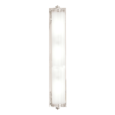 Steel with Frosted Cylindrical Glass Shade Wall Sconce - LV LIGHTING