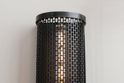 Steel with Mesh Shade Wall Sconce - LV LIGHTING