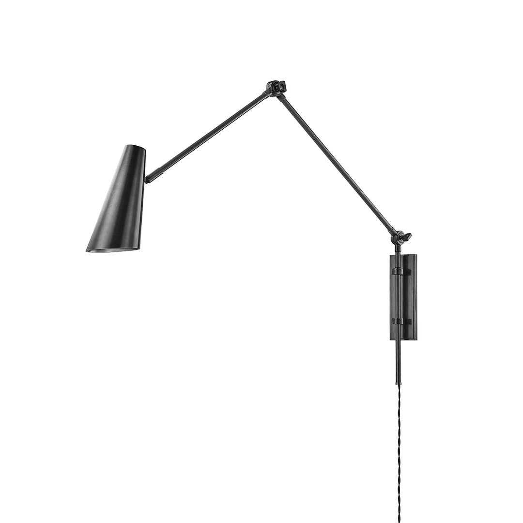 Steel with Adjustable Arm Plug In Wall Sconce - LV LIGHTING