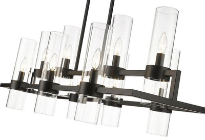 Steel Frame with Clear Glass Shade Pendant - LV LIGHTING