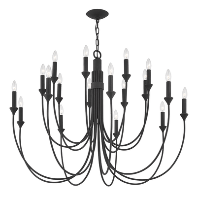 Steel with Arch Arms Chandelier - LV LIGHTING