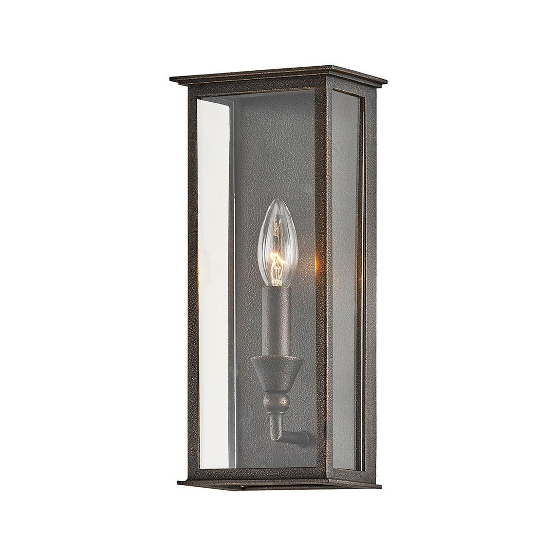 Vintage Bronze with Clear Glass Shade Outdoor Wall Sconce - LV LIGHTING