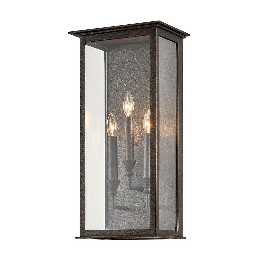 Vintage Bronze with Clear Glass Shade Outdoor Wall Sconce - LV LIGHTING