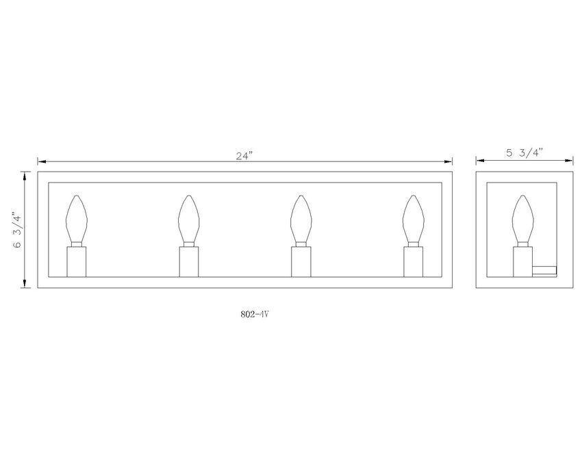 Steel Multiple Light Caged with Smoke Shade Vanity Light - LV LIGHTING