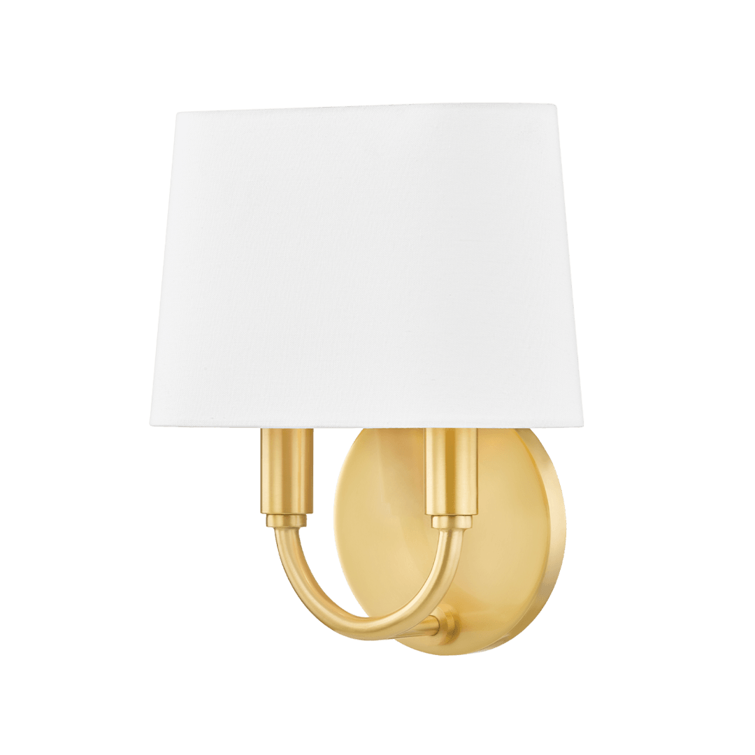 Steel Arch Arms with Fabric Shade Wall Sconce - LV LIGHTING