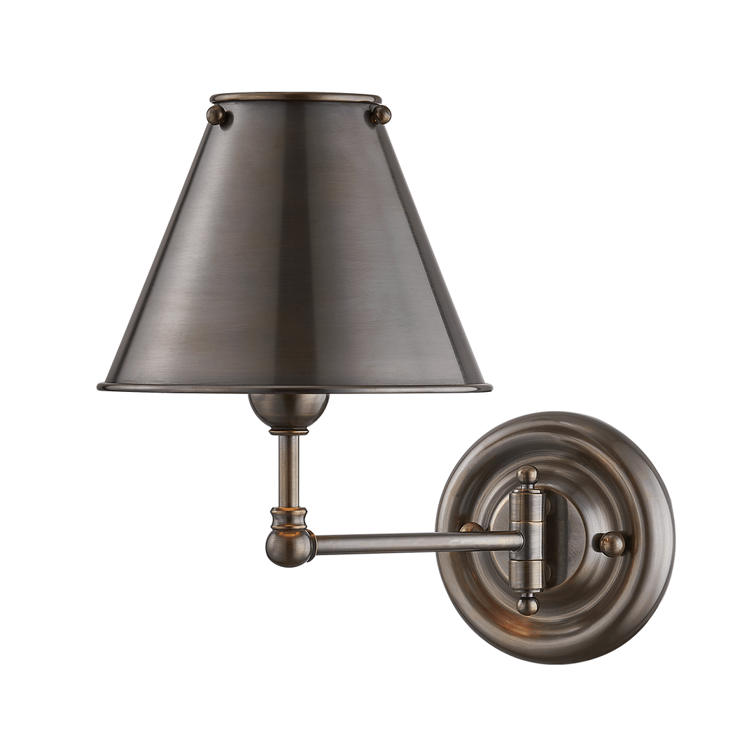 Steel Shade with Adjustable Arm Wall Sconce - LV LIGHTING