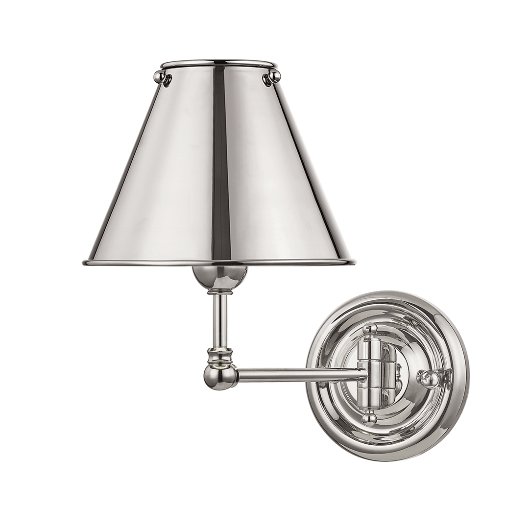 Steel Shade with Adjustable Arm Wall Sconce - LV LIGHTING