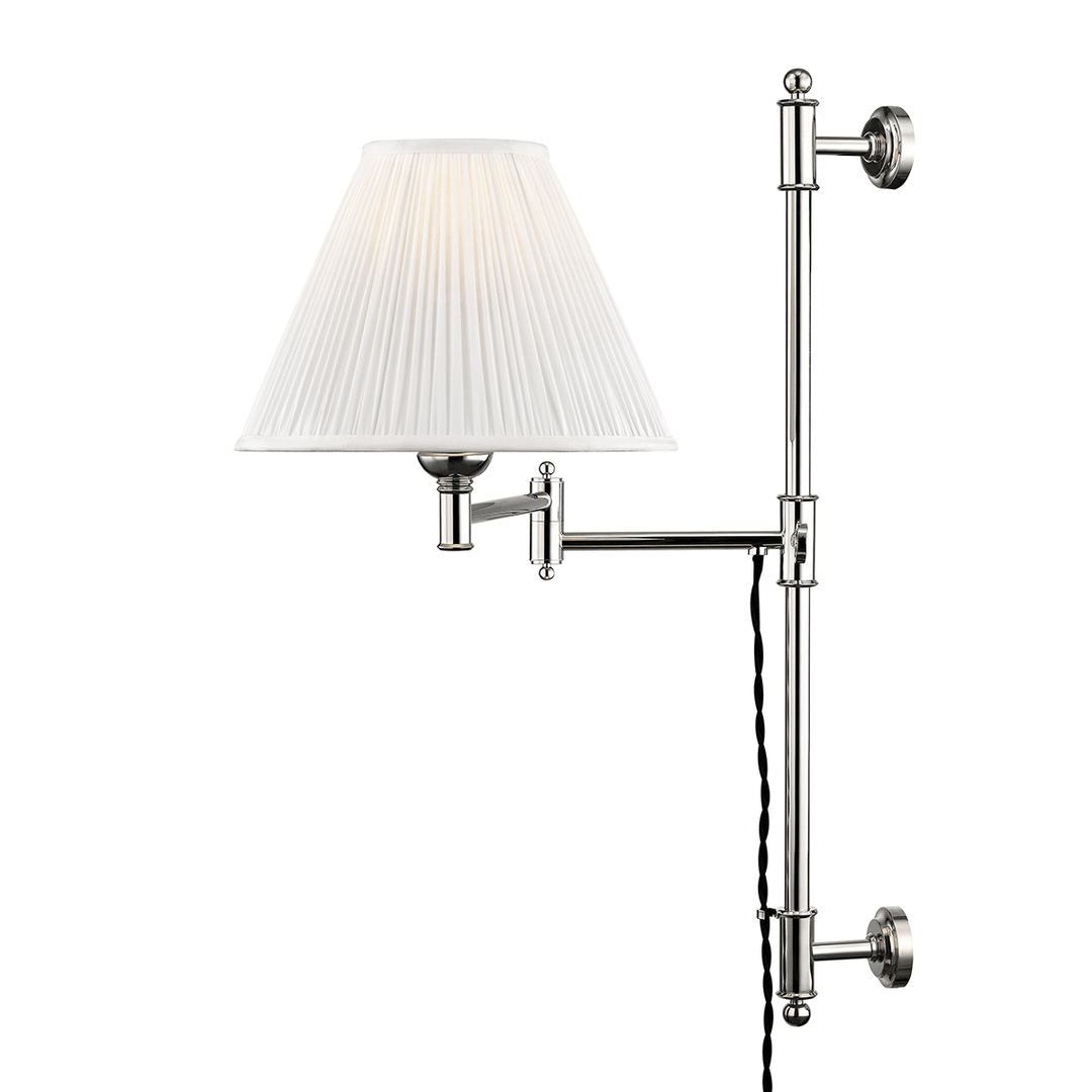 Steel with Adjustable Arm Plug In Wall Sconce - LV LIGHTING