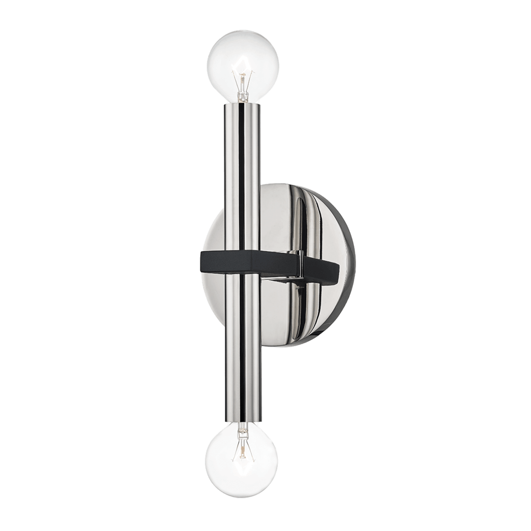 Steel Rod with 2 Light Wall Sconce - LV LIGHTING