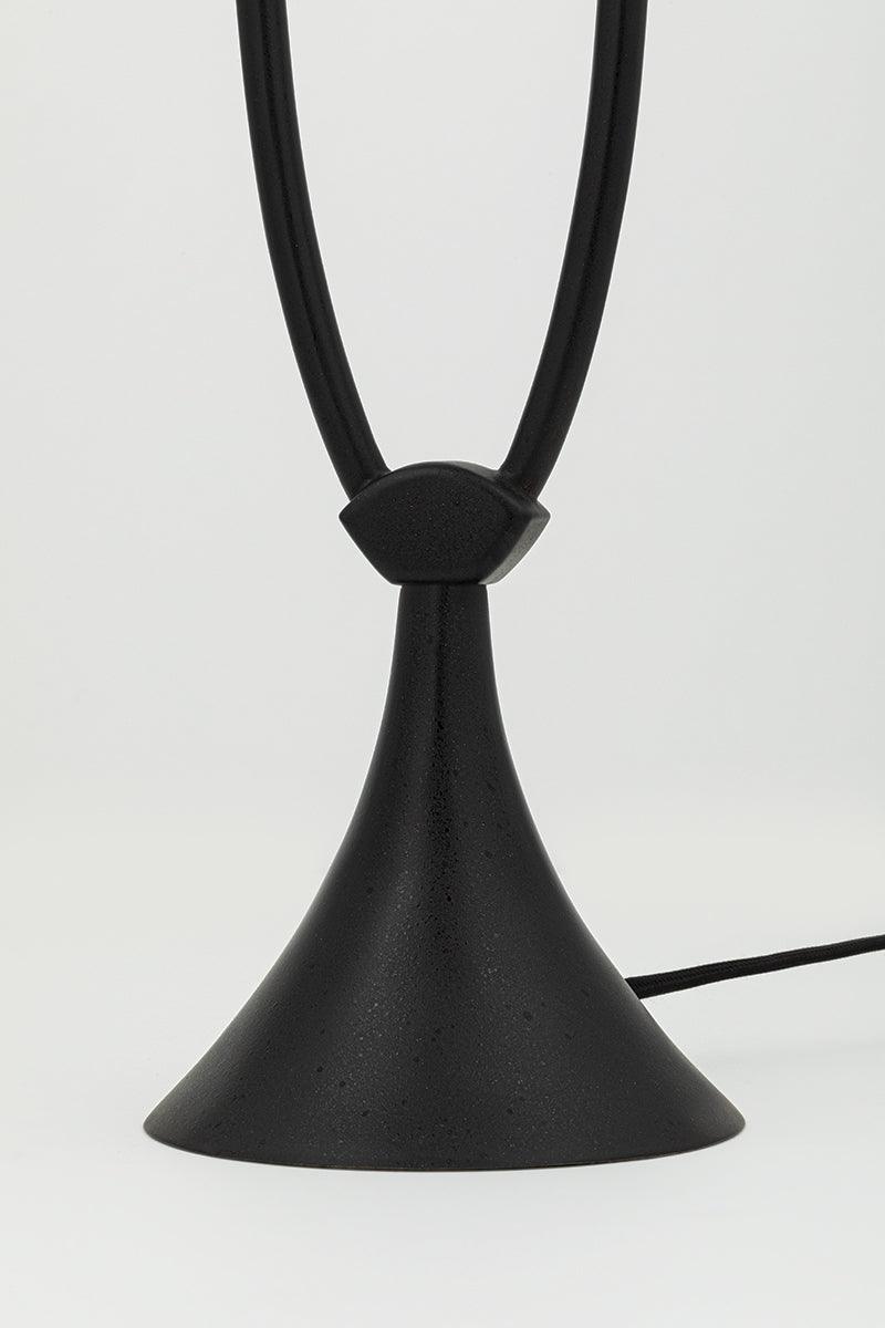 Steel Oval Arm with Fabric Shade Floor Lamp - LV LIGHTING