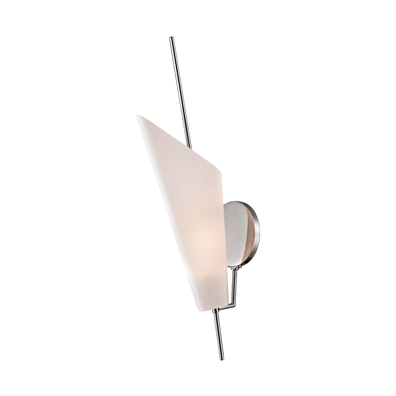 Steel Rod with Frosted Glass Shade Wall Sconce - LV LIGHTING